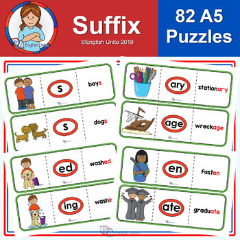 Puzzles - Suffix by English Unite Resources | Teachers Pay Teachers