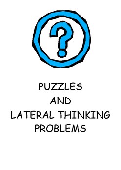 Preview of Puzzles and Lateral Thinking Problems Booklet