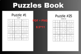 Puzzles book for adults