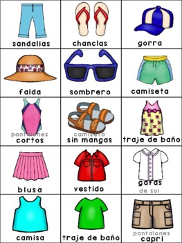 LA ROPA DE VERANO - Spanish Summer Clothing 