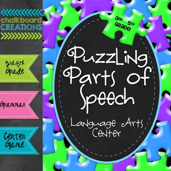 Preview of Puzzling Parts of Speech: Common Core Language Arts Center