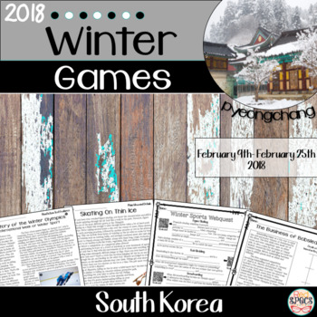 Preview of 2018 Winter Olympics Packet (Pyeongchang, South Korea)