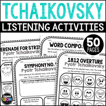 Preview of Pyotr Tchaikovsky Composer Study | Classical Music Listening Activities