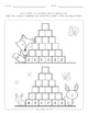 Pyramid Addition to 100 Worksheets by Easy Peasy Learners | TpT