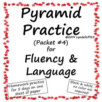 Preview of Pyramid Practice for Fluency and Language