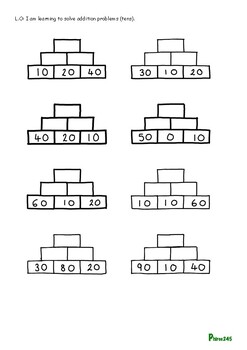 Preview of Pyramid Problems - Addition and Subtraction Differentiated KS1 & KS2