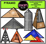 Pyramid Shapes Clip Art Bundle {Educlips Clipart}