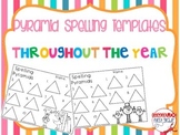 Pyramid Spelling Templates Through the Year