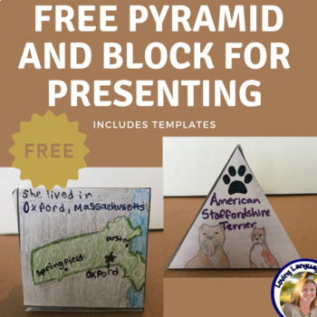 Preview of Pyramid and Block Templates - For Researching and Presenting Information - FREE