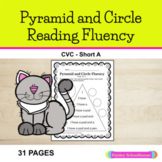 CVC Fluency Pyramid & Circle Reading ( Short a ) Pyramid S