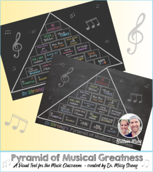 Preview of Pyramid of Musical Greatness - A Classroom Resource for the Music Room