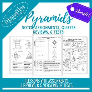 Preview of Pyramids & Nets - 4 lessons w/2 quiz, 3 rev & 5 tests