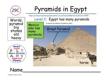 Preview of Pyramids in Egypt: Computer Reading #29C
