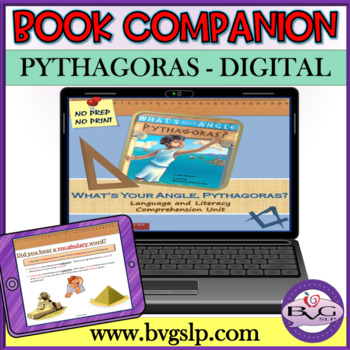 Preview of Distance Learning Pythagoras Math Literacy and Comprehension - Book Companion