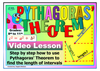 Preview of Pythagoras’ Theorem - Finding the Length of Intervals Video Lesson