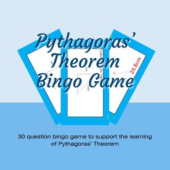 Preview of Pythagoras Theorem Maths Bingo Game Activity