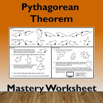 pythagoras problem solving worksheet