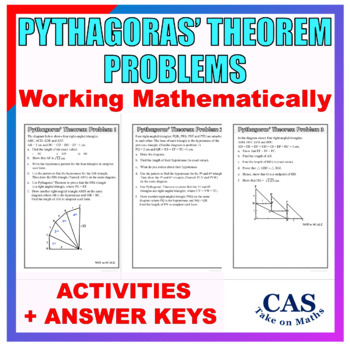 Preview of Pythagoras Theorem - Right-Angled Triangle Problems - Working Mathematically