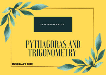 Preview of Pythagoras & Trigonometry Revision Notes + Answers  GCSE/IGCSE (Edexcel / AQA)