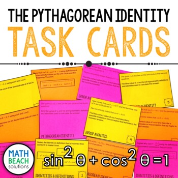 Preview of Pythagorean Identity Task Cards Activity