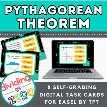Preview of Pythagorean Theorem: Digital Task Cards