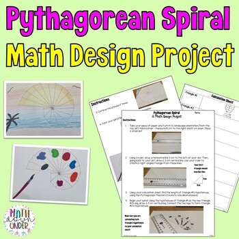 Preview of Pythagorean Spiral Project - A Math Design Activity