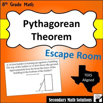 Preview of Pythagorean Theorem Escape Room Activity