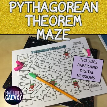 Preview of Pythagorean Theorem Maze Activity