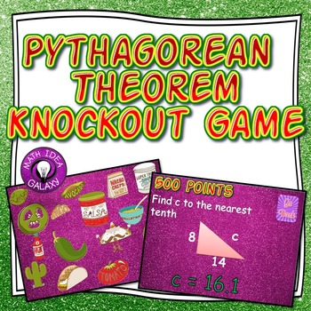 Preview of Pythagorean Theorem Review Activity (Knockout Game)