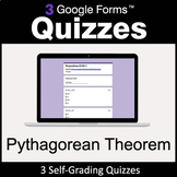 Pythagorean Theorem - 3 Google Forms Quizzes | Distance Learning