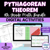 Pythagorean Theorem Activities BUNDLE - Digital and Worksh