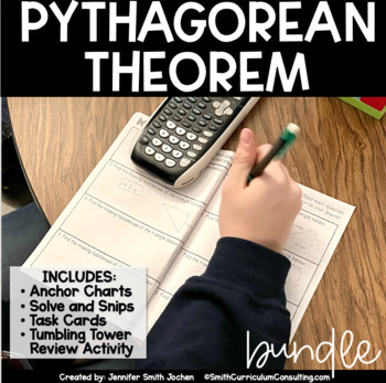 Preview of Pythagorean Theorem Activities Bundle 8th Grade Math Activity Math Game