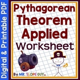Pythagorean Theorem Activity Applied Worksheet