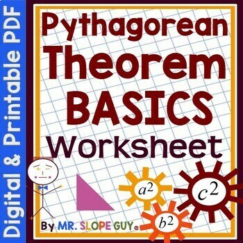 Preview of Pythagorean Theorem Introduction Worksheet