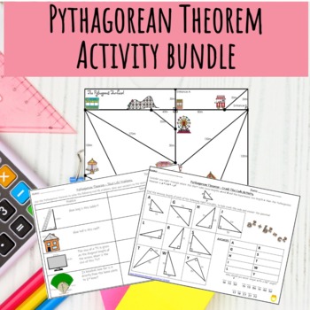 Preview of Pythagorean Theorem Activity Bundle.