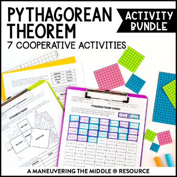 Preview of Pythagorean Theorem Activity Bundle | 8th Grade Pythagorean Theorem Activities
