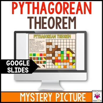 Preview of Pythagorean Theorem Activity Digital Google | Thanksgiving Middle School Math