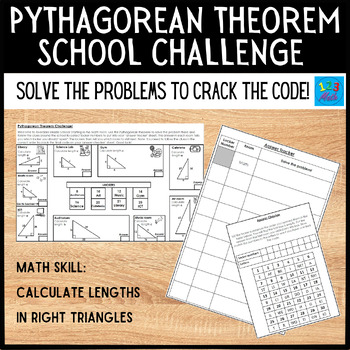 Preview of Pythagorean Theorem Activity School Challenge