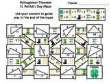 Pythagorean Theorem Activity: St. Patrick's Day Math Maze