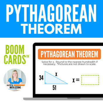 Preview of Pythagorean Theorem Activities - Digital Boom Cards™