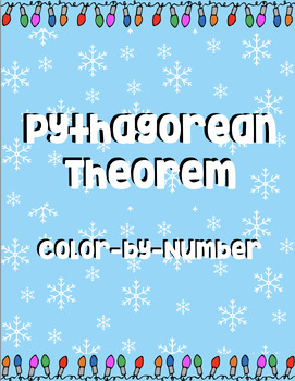 Preview of Pythagorean Theorem Christmas Coloring