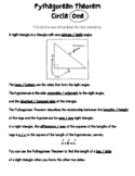 Pythagorean Theorem Circle One