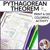 Pythagorean Theorem Coloring By Number