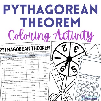 Preview of Pythagorean Theorem Coloring Activity