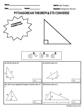 lesson 6 homework practice the pythagorean theorem answer key