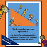 Pythagorean Theorem Converse Zombies 8.G.6 and 8.G.7 Asses