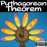 Pythagorean Theorem Cooperative Fall Thanksgiving Turkey Activity