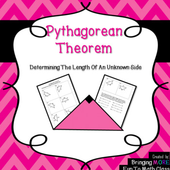 Preview of Pythagorean Theorem: Determining The Length Of An Unknown Side