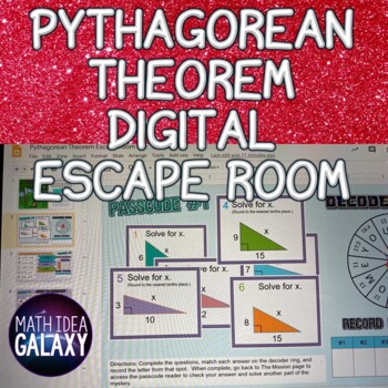 Preview of Pythagorean Theorem Activity (Escape Room)