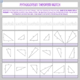 Pythagorean Theorem Digital Memory Match